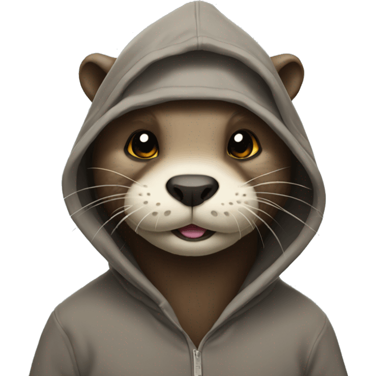 otter wearing hoodie emoji