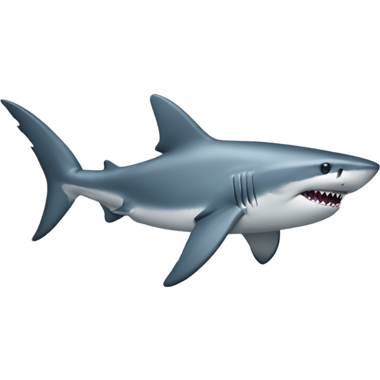 shark with top emoji