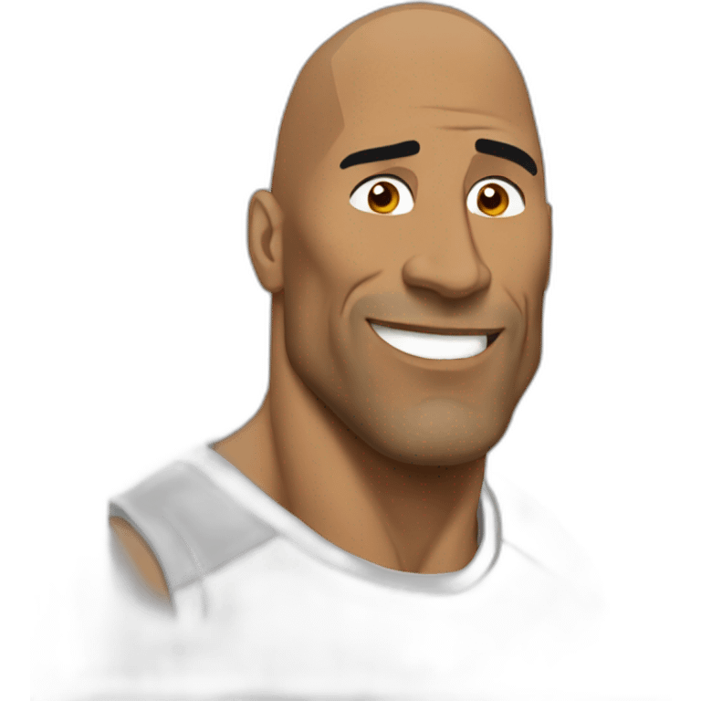 The rock meme emoji