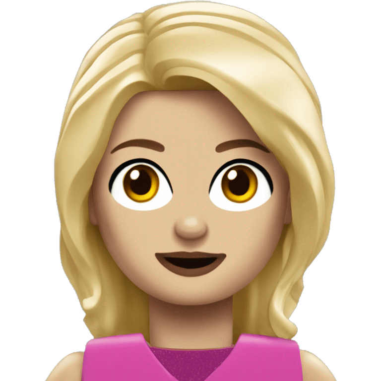 Lego blonde girl  emoji