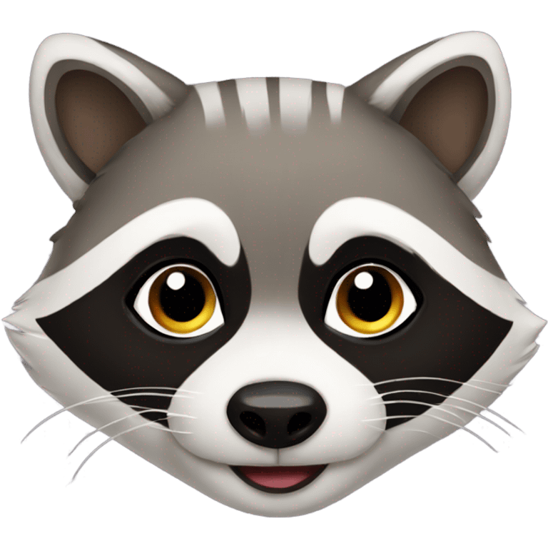 raccoon cute emoji