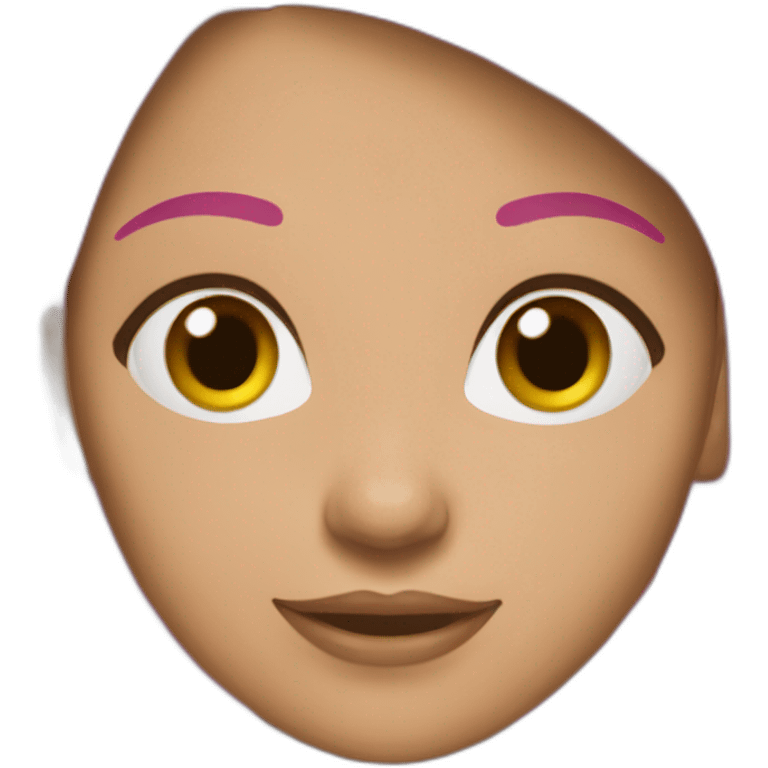 Brunete în pink emoji