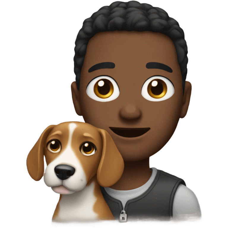 Me with a dog emoji