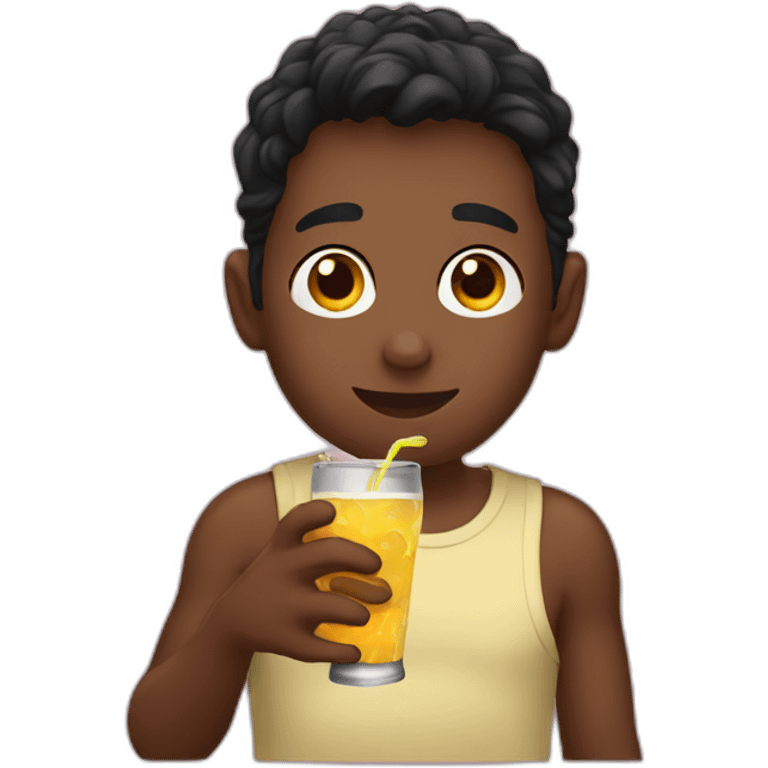 Gay boy drinking 2 beera emoji