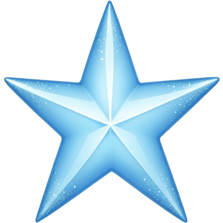 pale blue star sparkle emoji