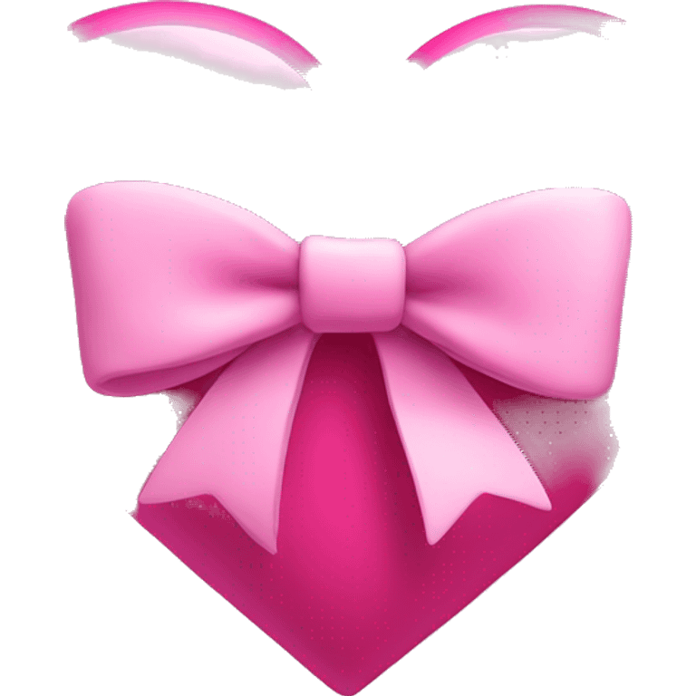 pink heart and bow  emoji