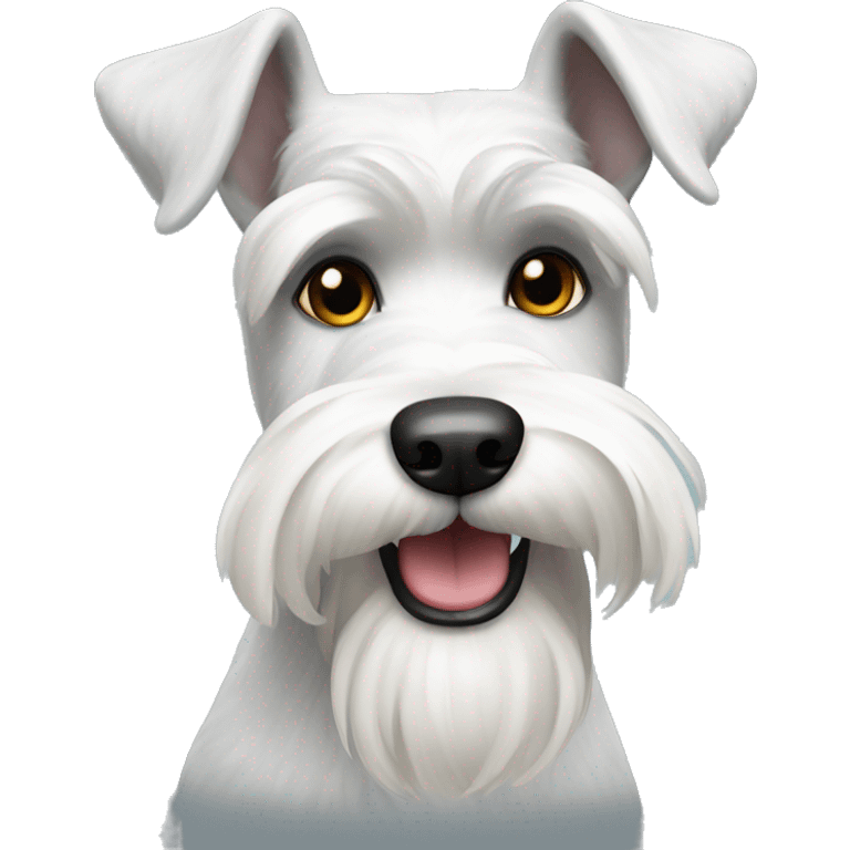 white zwergschnauzer emoji