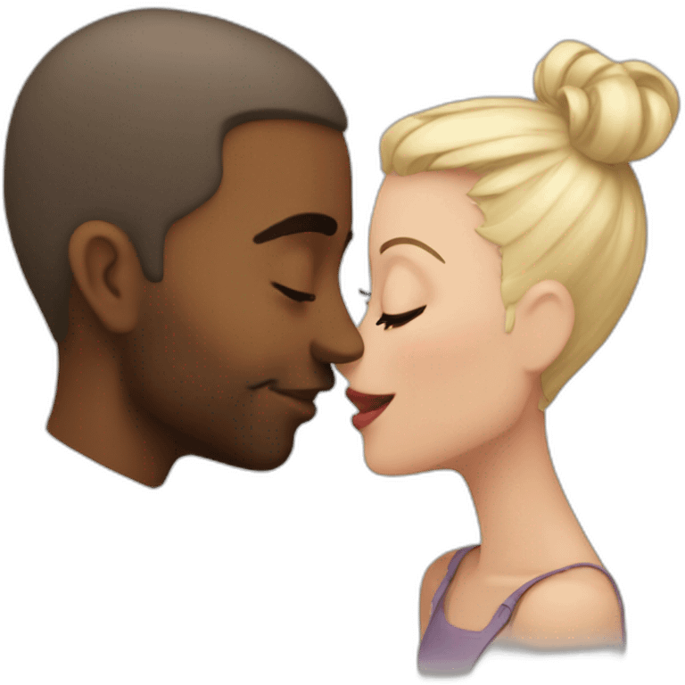 Miles kissing gwen emoji