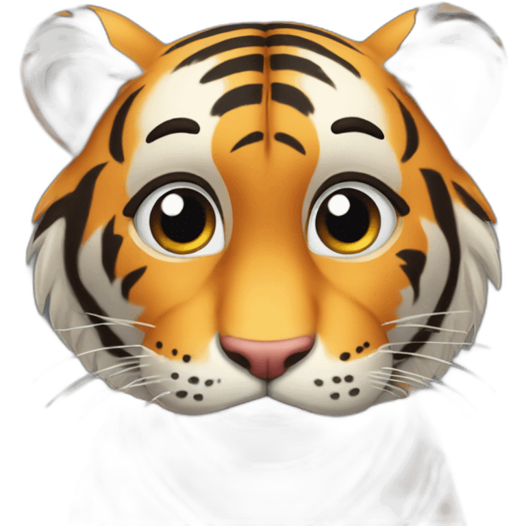 Confused small tiger  emoji