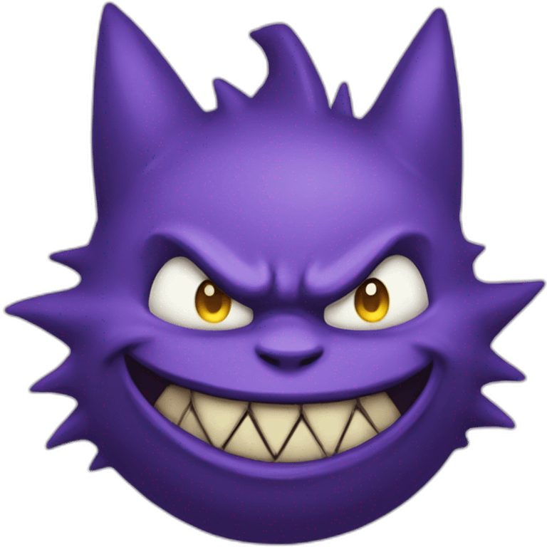 Gengar in a Joker style emoji