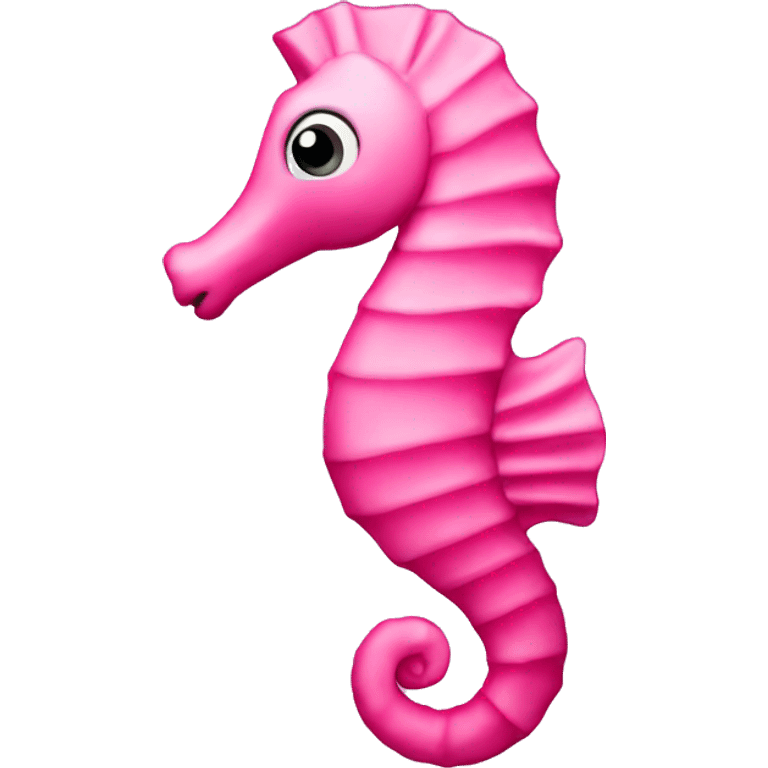 Pink sea horse emoji