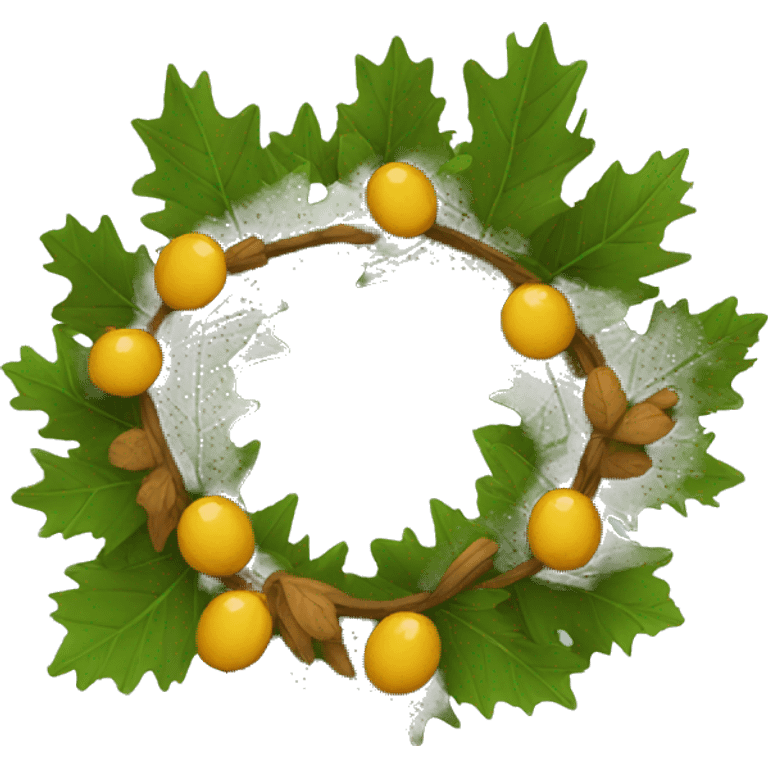 oak wreath emoji