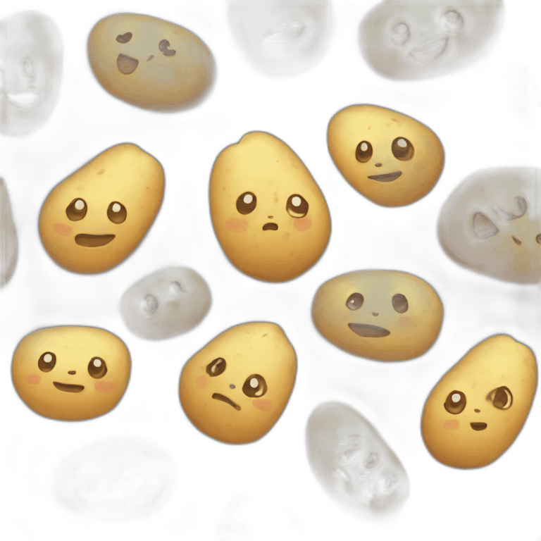 Kawaii potato emoji