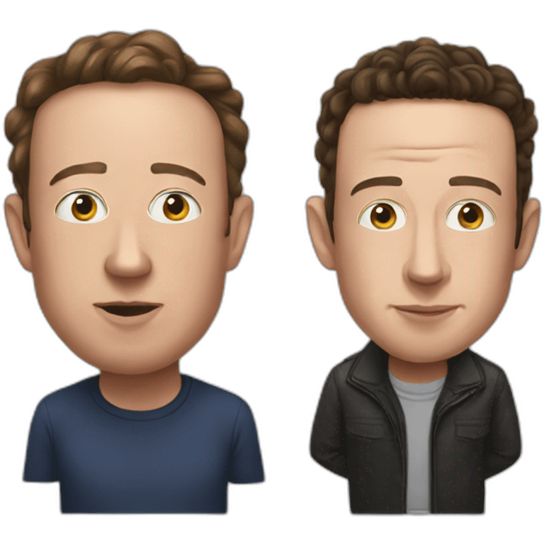 musk vs zuckerberg emoji