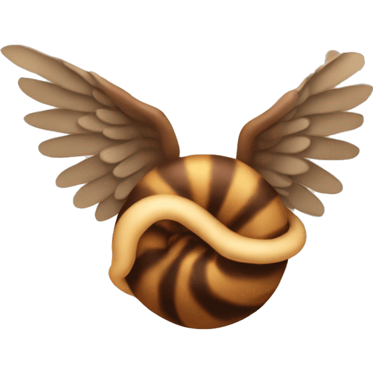 spiral Poop with wings emoji