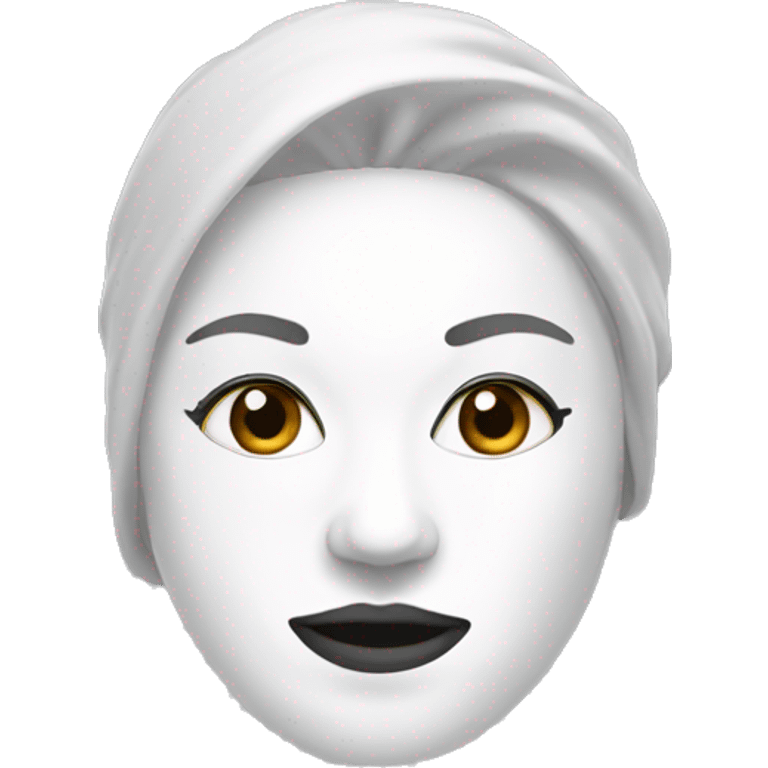 face mask white beauty emoji