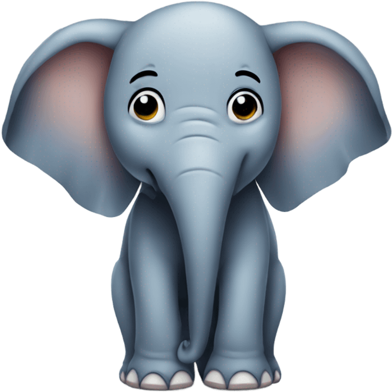 Elephant really sad crying  emoji