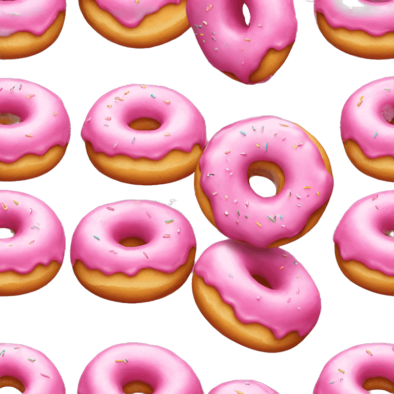 Pink donut emoji