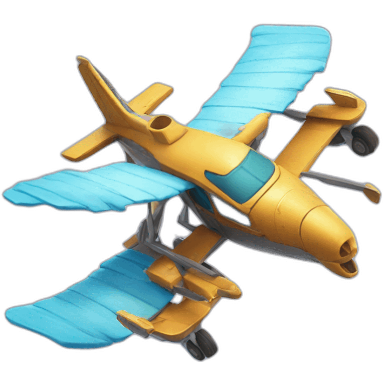 fortnite character with wings of a plane emoji