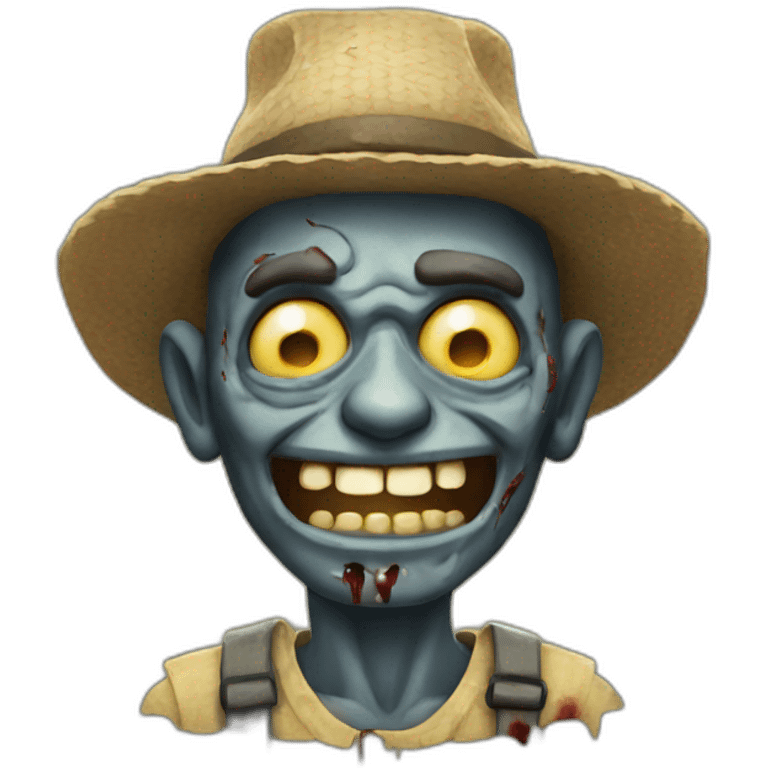 Zombie Farmer Smile emoji