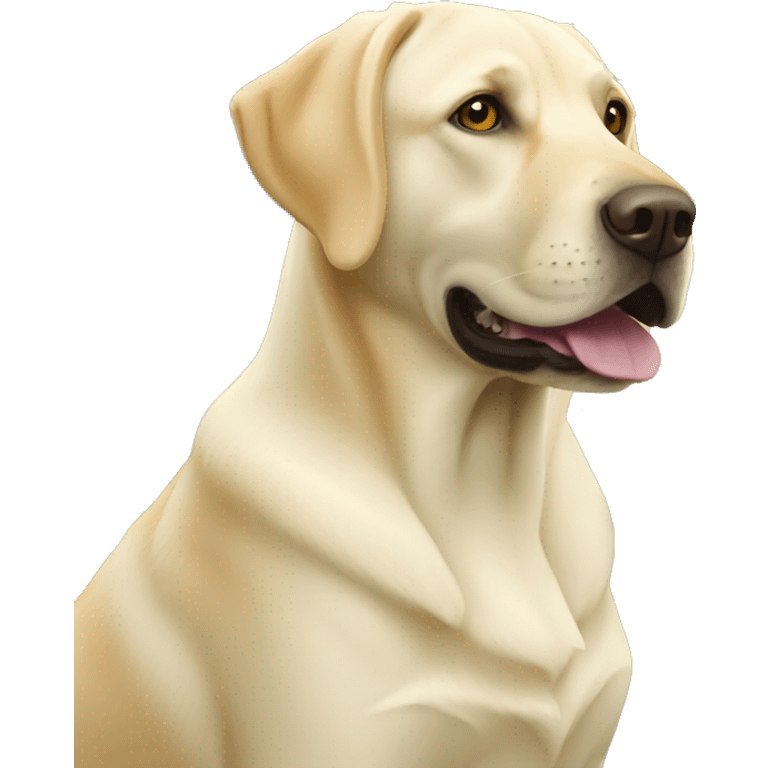 Yellow Labrador retriever emoji