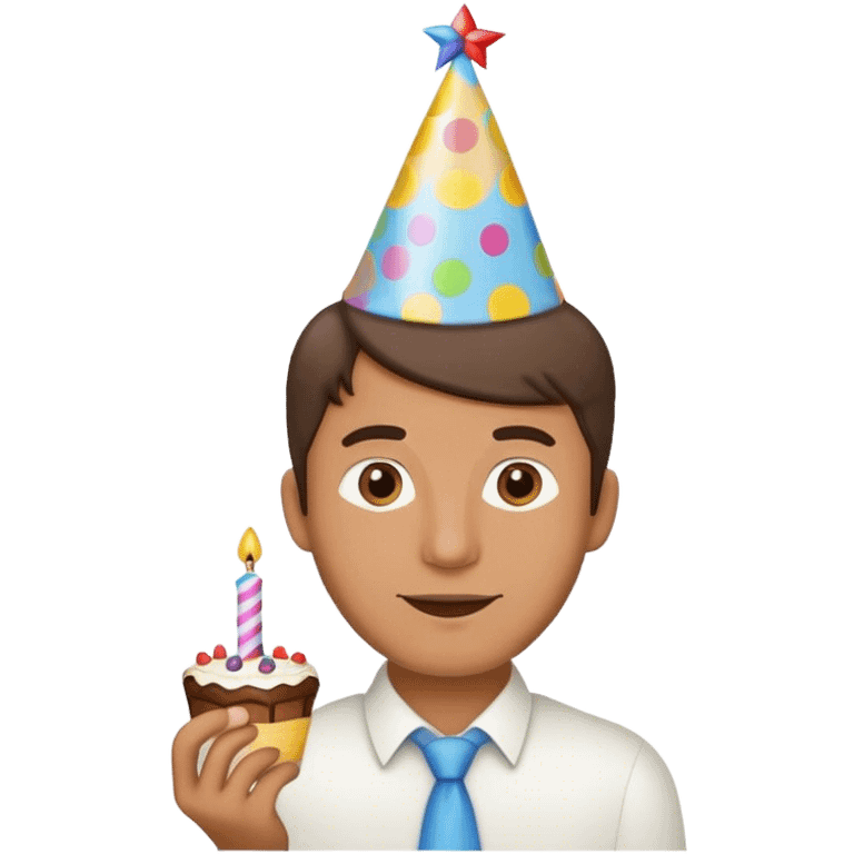 man happy birthday emoji