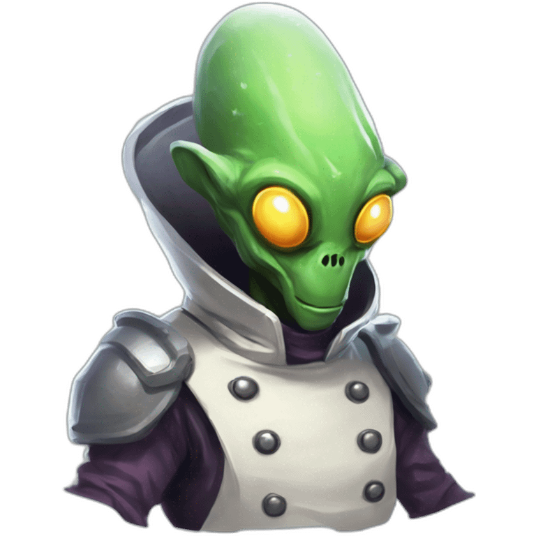 alien chef scifi roguelike rpg style inspired by slay the spire digital art emoji