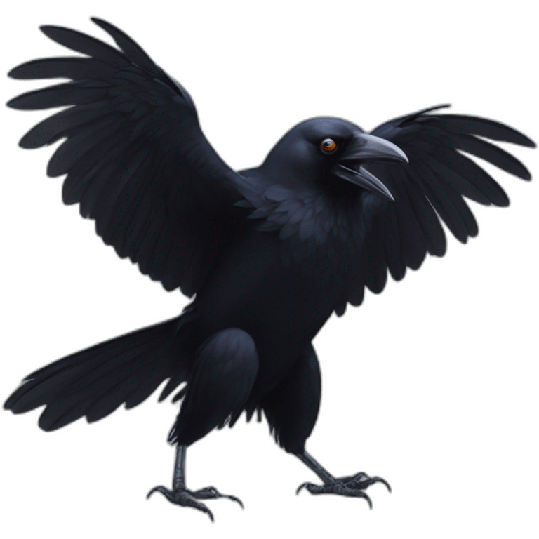 Crow disco dance emoji