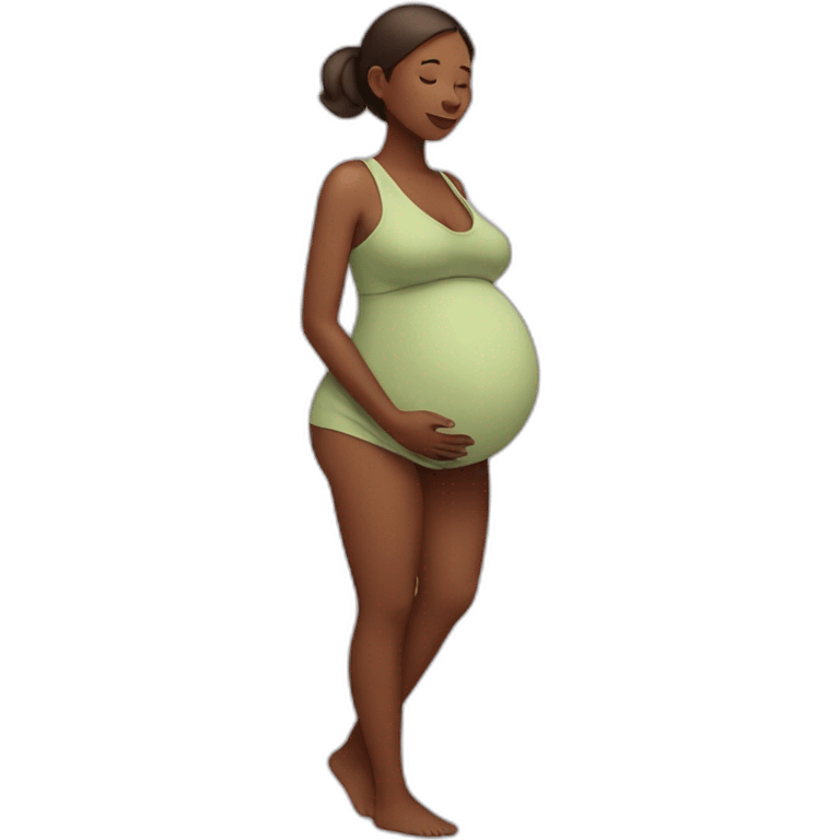 pregnant woman emoji