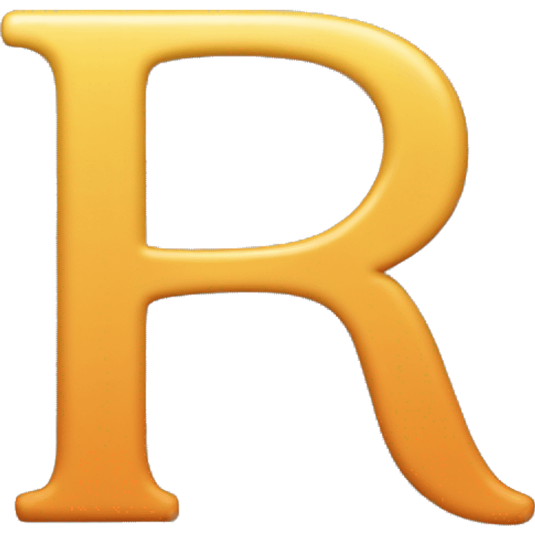 The letter "P" and letter "R" as small text emoji