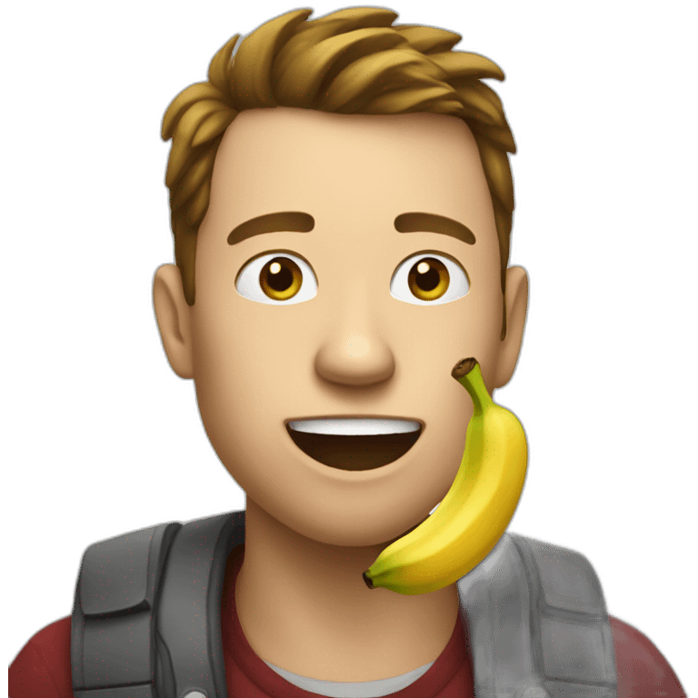 elon eating banana emoji