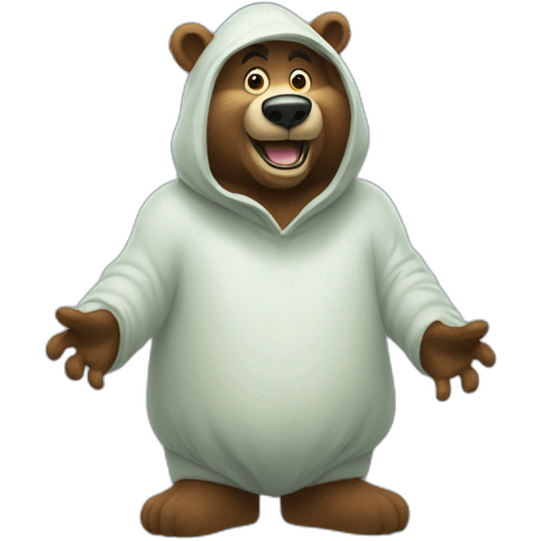 yogi bear ghost emoji