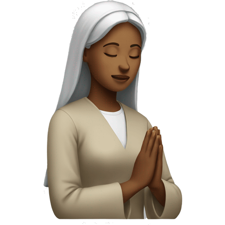 Lady praying emoji