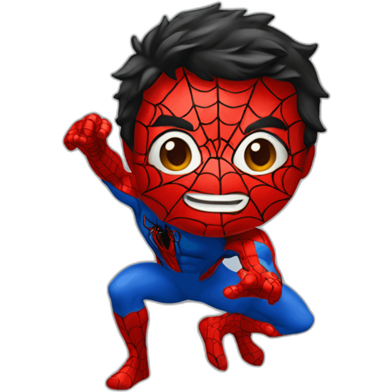 Spiderman man a l’envers emoji