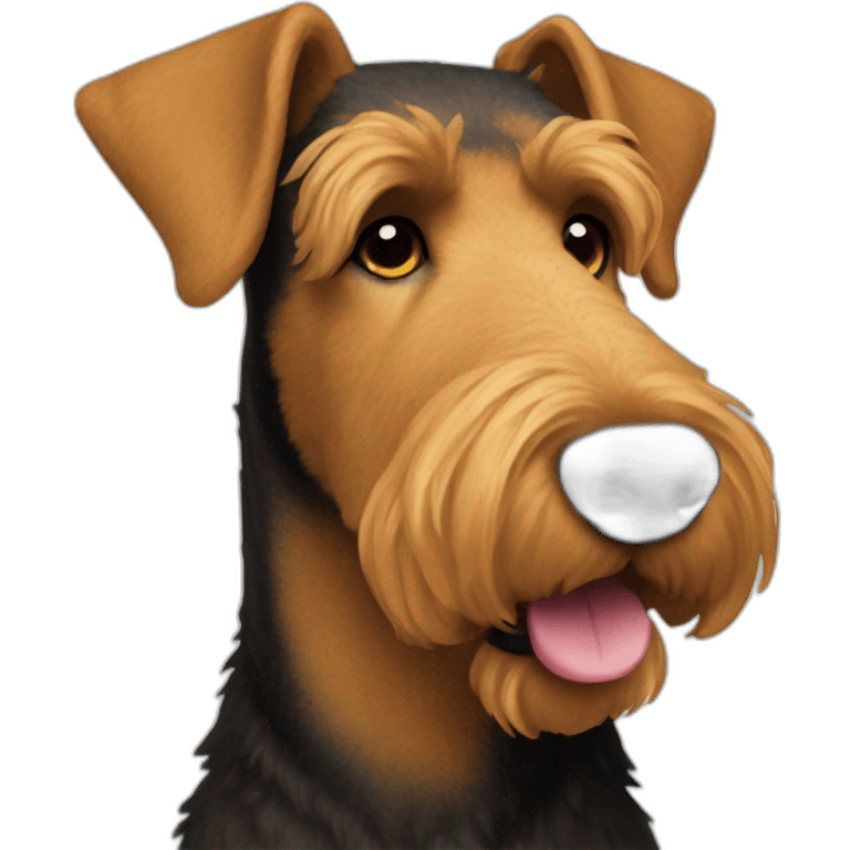 Airedale terrier emoji