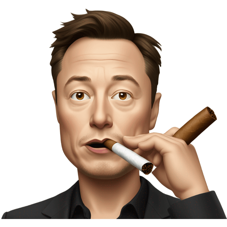 Elon Musk smoking emoji