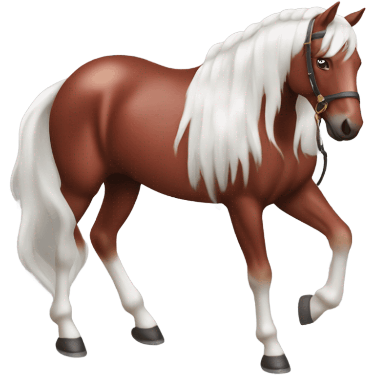 Caballo rojo emoji