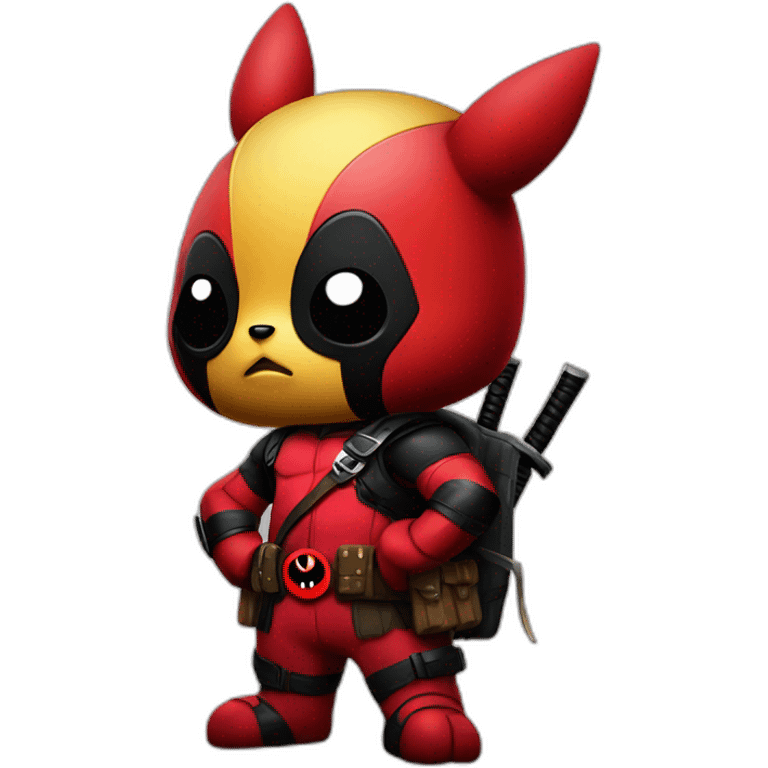 Pikashu as deadpool emoji