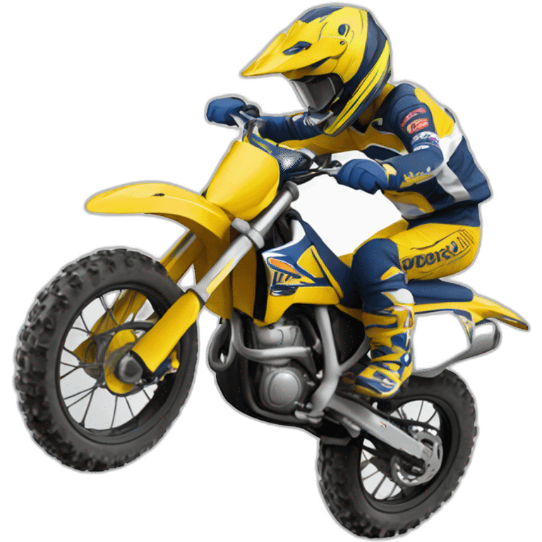 Des messieurs sur des moto cross emoji