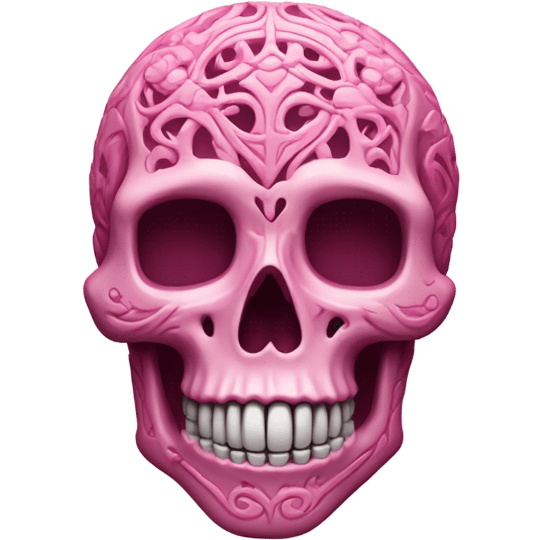 pink skull emoji