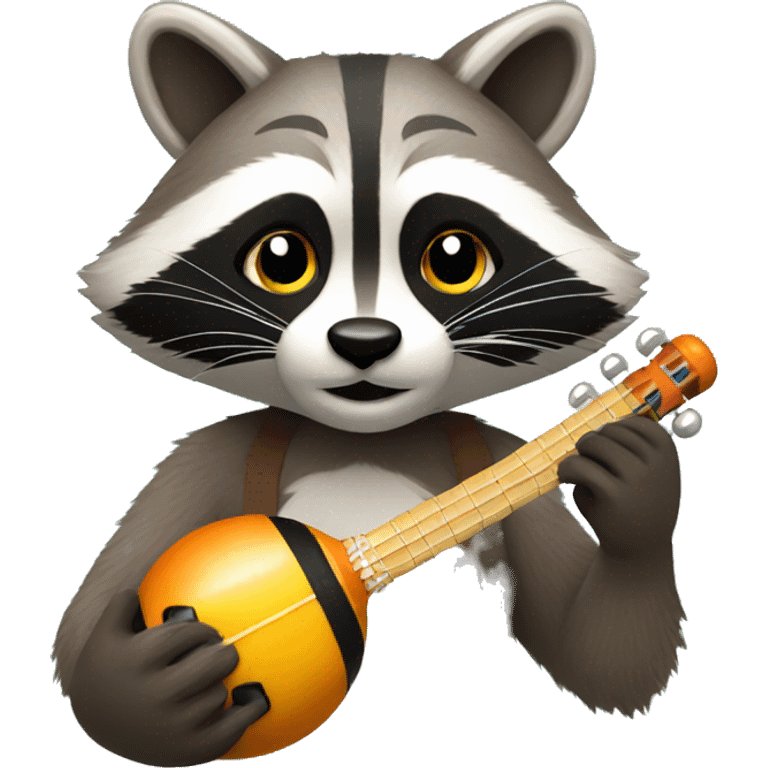 racoon with maracas emoji