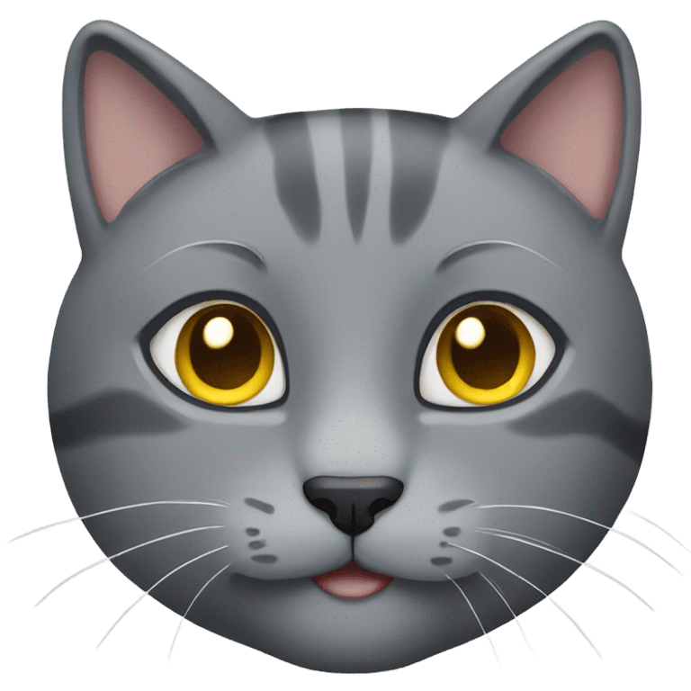 Grey cat emoji