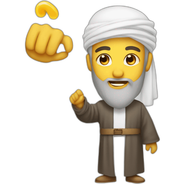 Musulman qui fait un pouce emoji