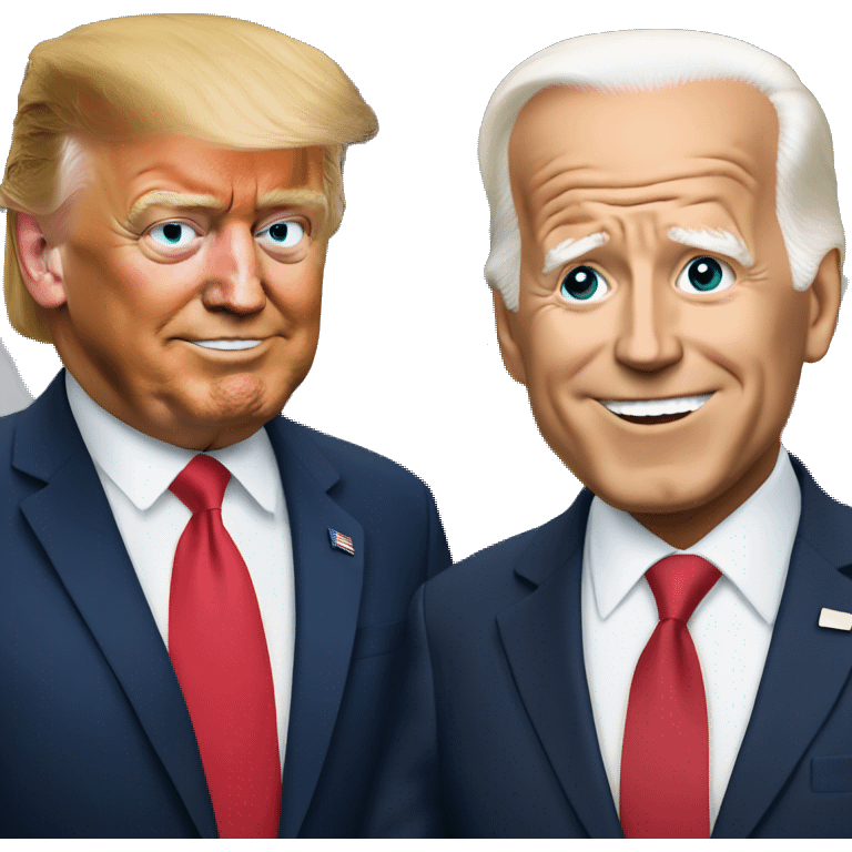 Trump and Biden emoji