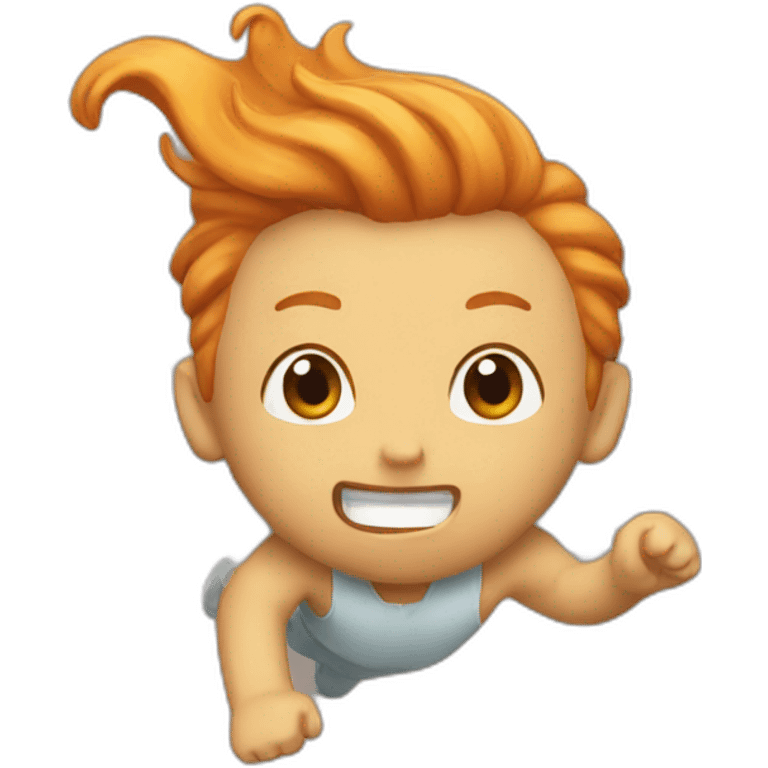 flying ginger emoji