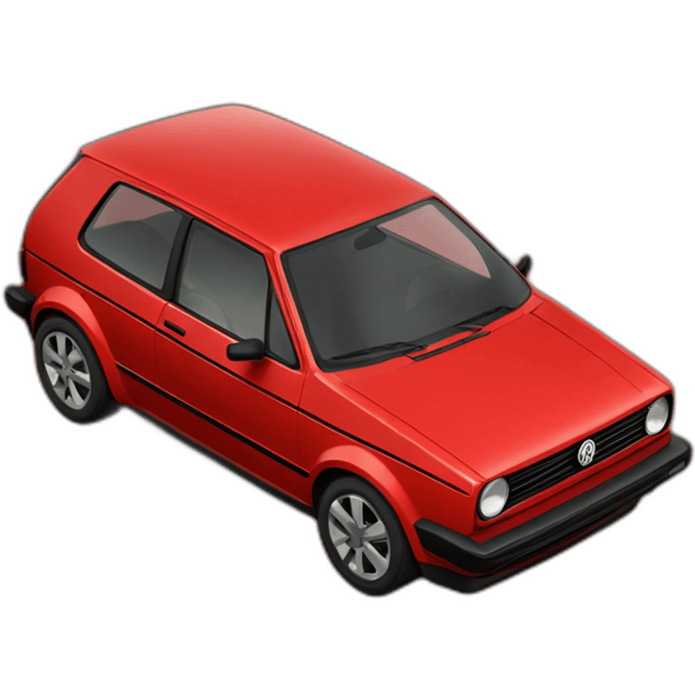 vw golf 2023 rouge emoji