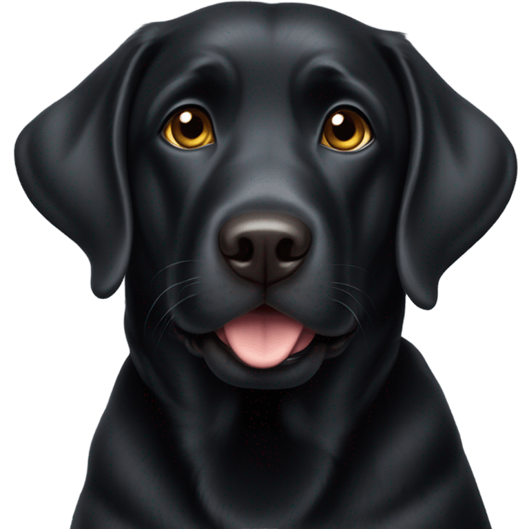 Black lab emoji