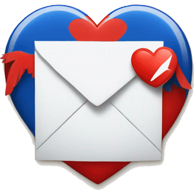 USPS heart with mail and eagle emoji