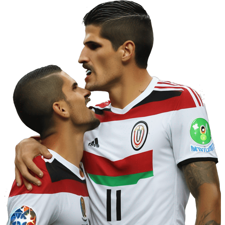 Mario Gomez Kissinf Quaresma emoji