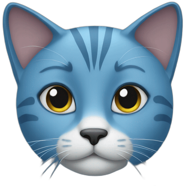 blue cat emoji